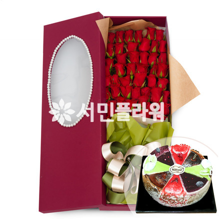 100송이장미 & 케잌