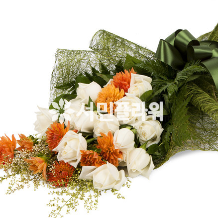 백장미혼합다발
