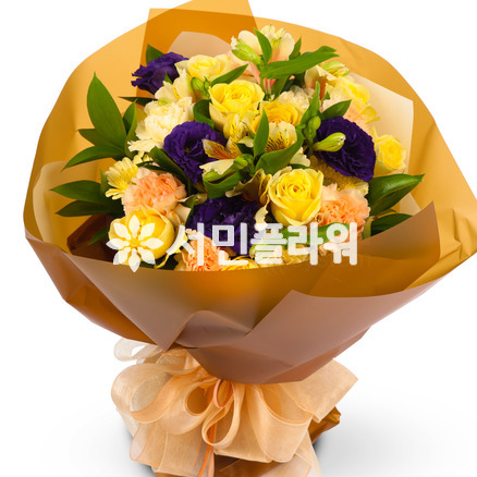 노랑장미혼합꽃다발