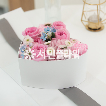 고백할께 하트 꽃상자
