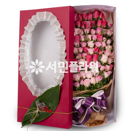 70~100송이 핑크의 조화