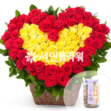 널사랑해 화이트데이고백/100송이