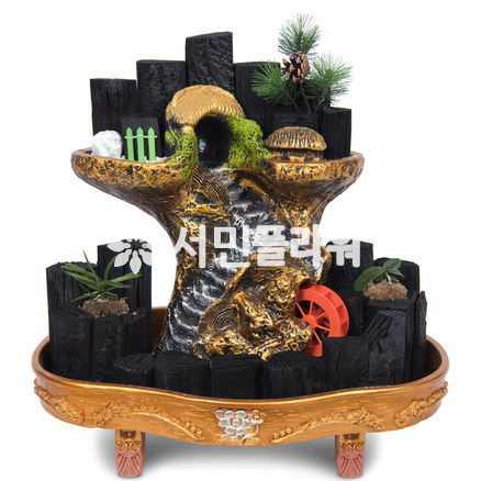 2단물레방아 숯부작
